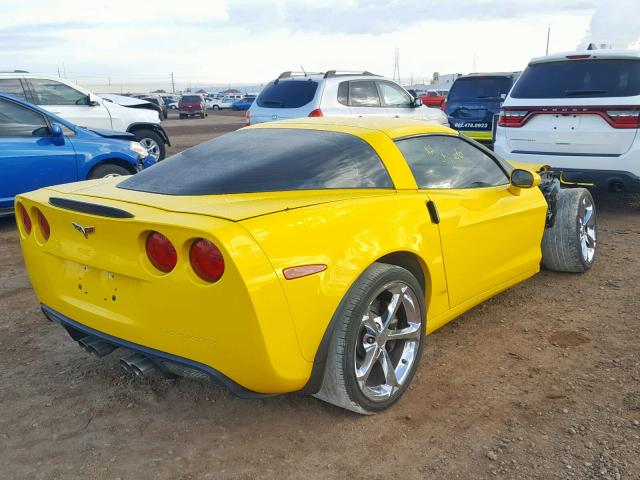 1G1YU2DW6C5100704 - 2012 CHEVROLET CORVETTE G YELLOW photo 4