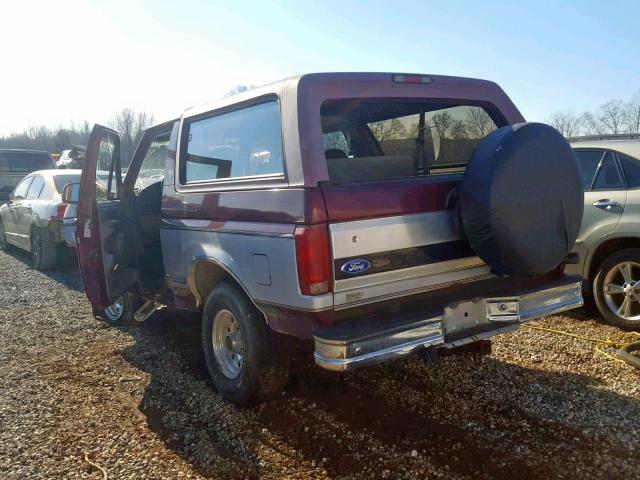 1FMEU15H9TLA69945 - 1996 FORD BRONCO U10 TWO TONE photo 3