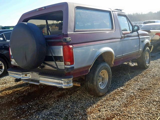 1FMEU15H9TLA69945 - 1996 FORD BRONCO U10 TWO TONE photo 4