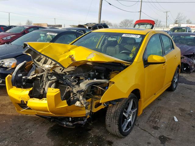 3N1BB61E88L709650 - 2008 NISSAN SENTRA SE- YELLOW photo 2