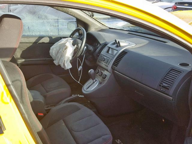 3N1BB61E88L709650 - 2008 NISSAN SENTRA SE- YELLOW photo 5