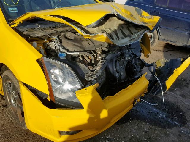 3N1BB61E88L709650 - 2008 NISSAN SENTRA SE- YELLOW photo 9