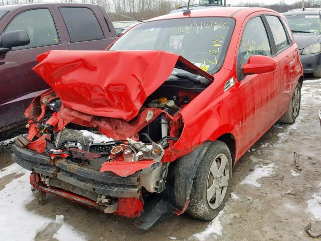 KL2TD66E49B665933 - 2009 PONTIAC G3 RED photo 2