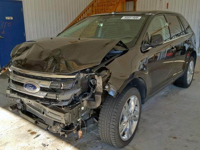 2FMDK3KC5EBA36885 - 2014 FORD EDGE LIMIT BLACK photo 2