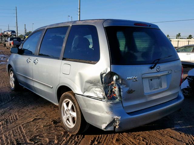 JM3LW28J630347025 - 2003 MAZDA MPV WAGON BLUE photo 3