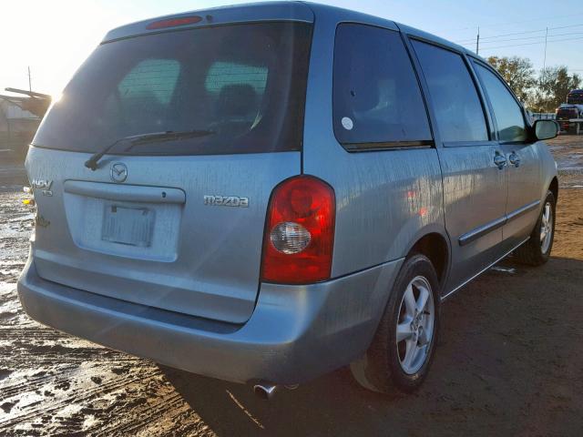 JM3LW28J630347025 - 2003 MAZDA MPV WAGON BLUE photo 4