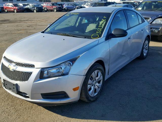 1G1PA5SG0D7186373 - 2013 CHEVROLET CRUZE LS GRAY photo 2