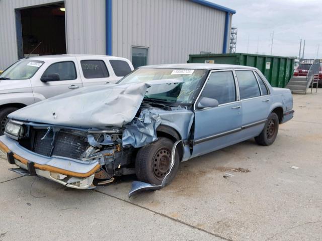 1G4HP54C8MH479397 - 1991 BUICK LESABRE CU BLUE photo 2