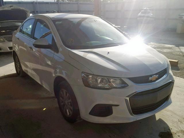 1G1JD5SH4H4108661 - 2017 CHEVROLET SONIC LT WHITE photo 1