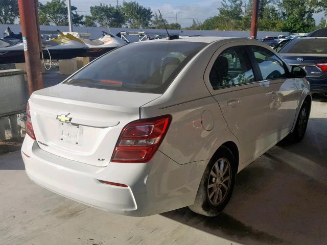 1G1JD5SH4H4108661 - 2017 CHEVROLET SONIC LT WHITE photo 4