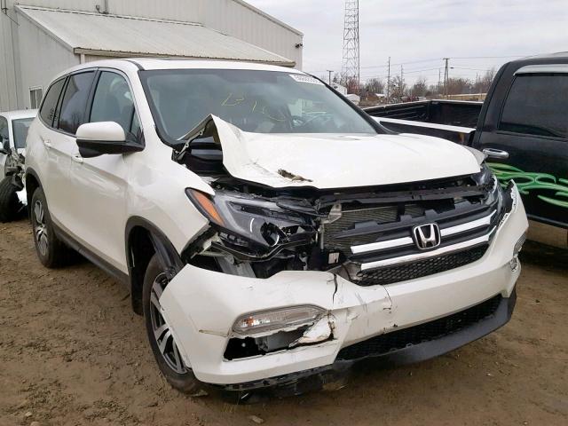 5FNYF6H76HB075398 - 2017 HONDA PILOT EXLN WHITE photo 1