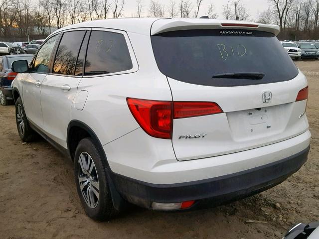 5FNYF6H76HB075398 - 2017 HONDA PILOT EXLN WHITE photo 3