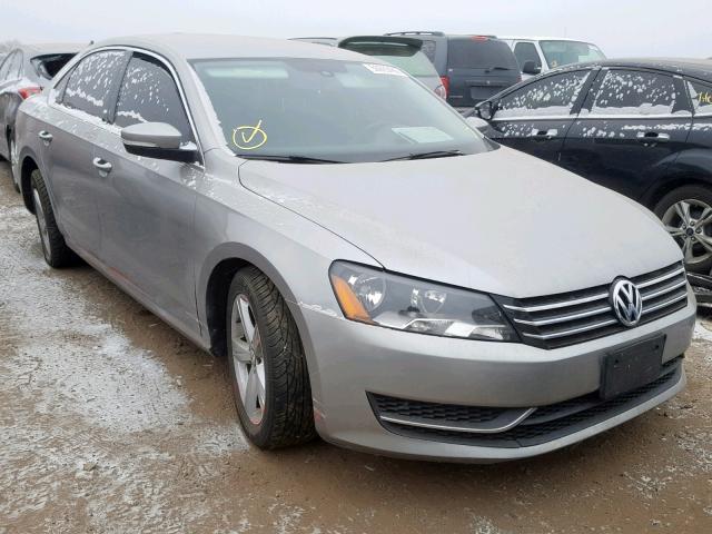 1VWBP7A3XDC123392 - 2013 VOLKSWAGEN PASSAT SE SILVER photo 1