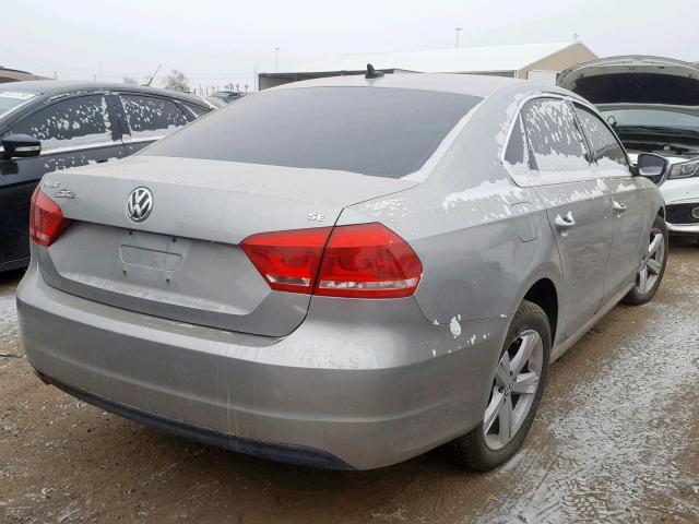 1VWBP7A3XDC123392 - 2013 VOLKSWAGEN PASSAT SE SILVER photo 4