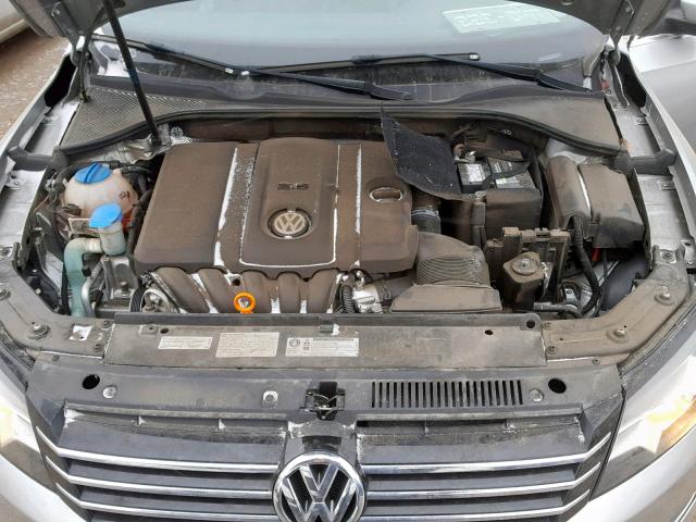 1VWBP7A3XDC123392 - 2013 VOLKSWAGEN PASSAT SE SILVER photo 7