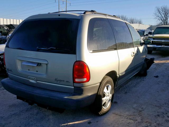 1P4GP45G4XB579463 - 1999 PLYMOUTH VOYAGER SE GREEN photo 4