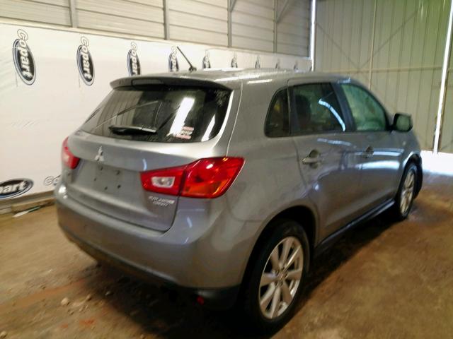 4A4AP3AU1EE020831 - 2014 MITSUBISHI OUTLANDER GRAY photo 4