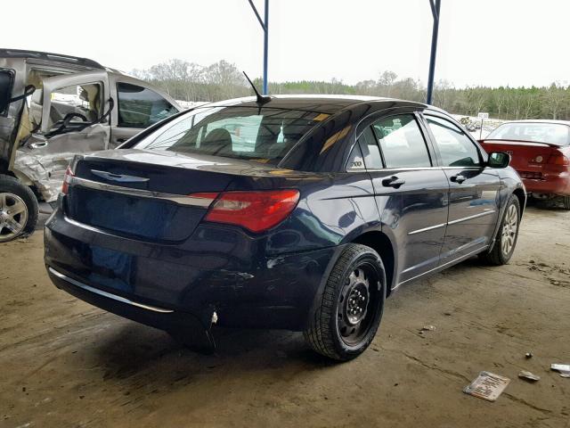 1C3CCBAB9CN191302 - 2012 CHRYSLER 200 LX BLUE photo 4