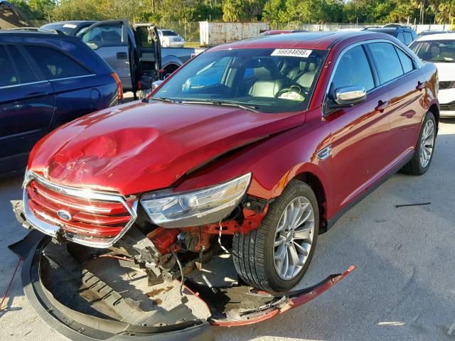 1FAHP2J84DG102614 - 2013 FORD TAURUS LIM BURGUNDY photo 2