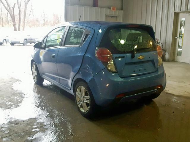 KL8CB6S94DC625374 - 2013 CHEVROLET SPARK LS BLUE photo 3