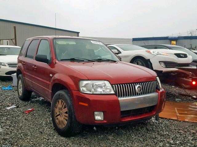 4M2YU561X6KJ14793 - 2006 MERCURY MARINER RED photo 1