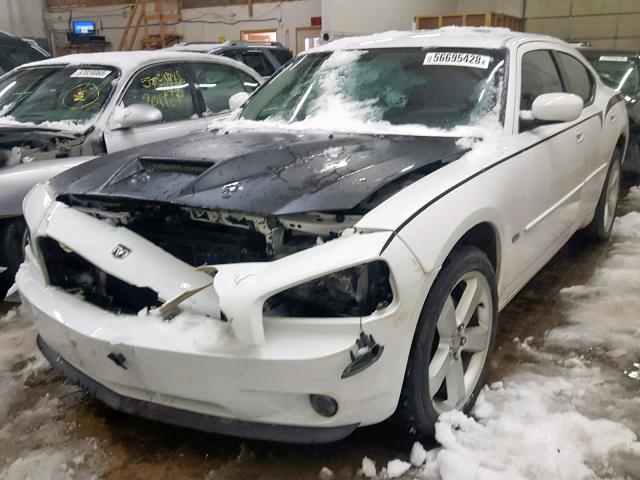 2B3CK9CV8AH269316 - 2010 DODGE CHARGER RA WHITE photo 2