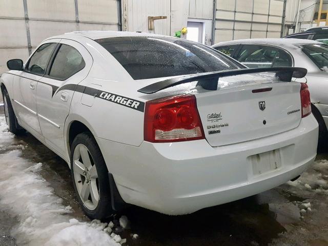 2B3CK9CV8AH269316 - 2010 DODGE CHARGER RA WHITE photo 3