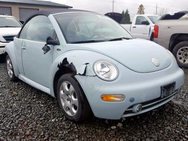 3VWCK21Y33M328437 - 2003 VOLKSWAGEN NEW BEETLE Mavi foto 1
