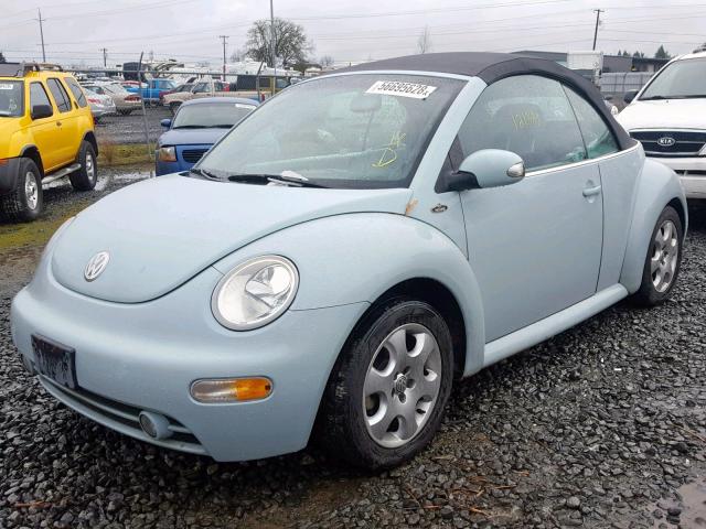 3VWCK21Y33M328437 - 2003 VOLKSWAGEN NEW BEETLE Mavi foto 2
