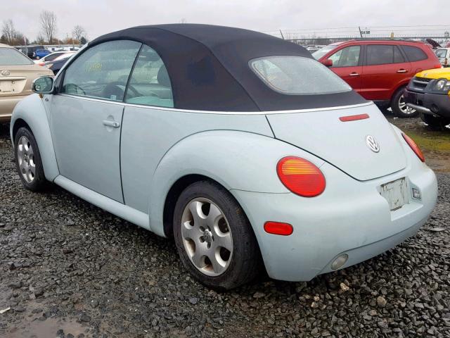 3VWCK21Y33M328437 - 2003 VOLKSWAGEN NEW BEETLE Mavi foto 3