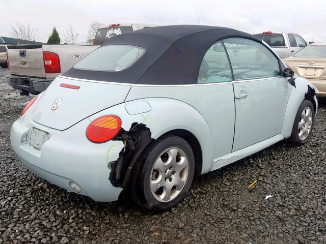 3VWCK21Y33M328437 - 2003 VOLKSWAGEN NEW BEETLE Mavi foto 4