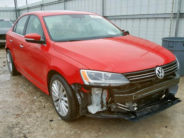 3VWLL7AJ2DM372721 - 2013 VOLKSWAGEN JETTA TDI RED photo 1