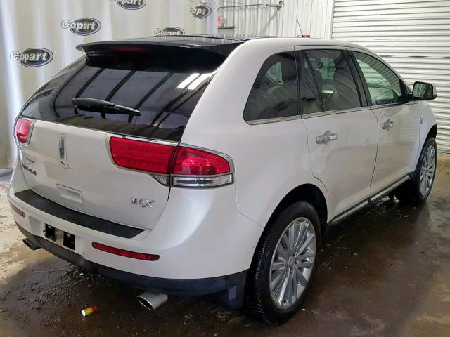 2LMDJ6JK2BBJ06985 - 2011 LINCOLN MKX WHITE photo 4