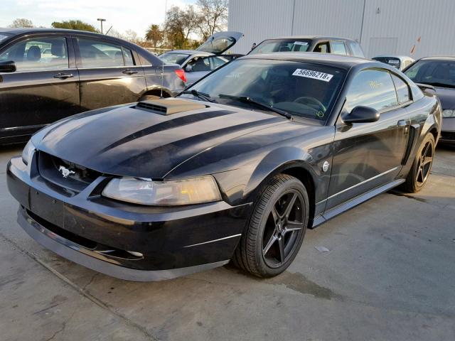 1FAFP42R84F199543 - 2004 FORD MUSTANG MA BLACK photo 2