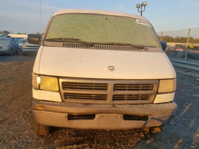 2B7HB11Y2VK511254 - 1997 DODGE RAM VAN B1 WHITE photo 9