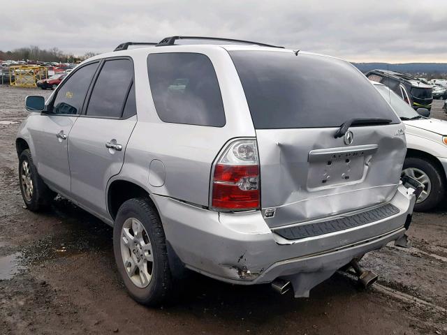 2HNYD18635H502150 - 2005 ACURA MDX TOURIN SILVER photo 3