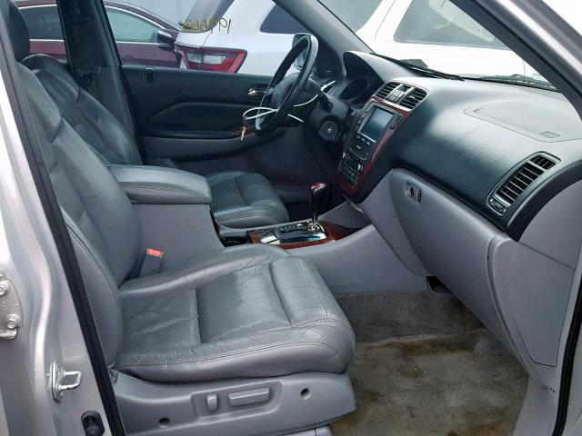 2HNYD18635H502150 - 2005 ACURA MDX TOURIN SILVER photo 5