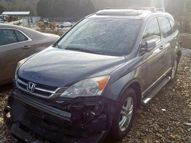 5J6RE3H74AL029667 - 2010 HONDA CR-V EXL SILVER photo 2