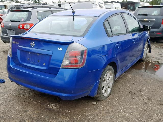 3N1AB6AP2AL633720 - 2010 NISSAN SENTRA 2.0 BLUE photo 4