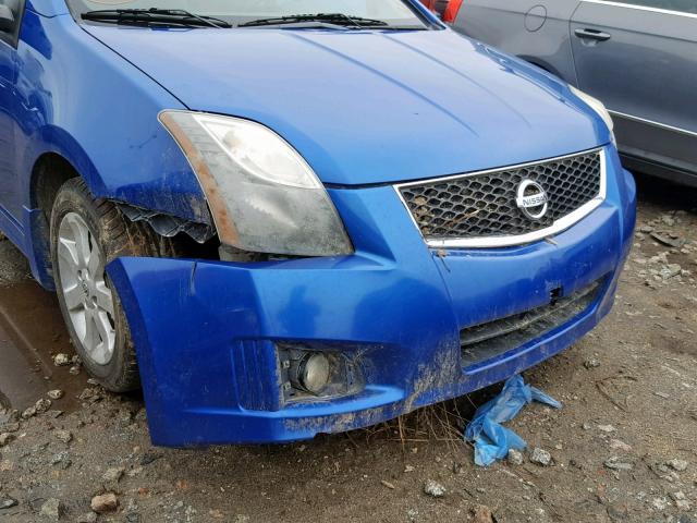 3N1AB6AP2AL633720 - 2010 NISSAN SENTRA 2.0 BLUE photo 9