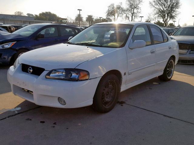 3N1AB51D43L721204 - 2003 NISSAN SENTRA SE- WHITE photo 2