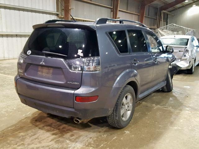 JA4LS21W79Z014292 - 2009 MITSUBISHI OUTLANDER GRAY photo 4