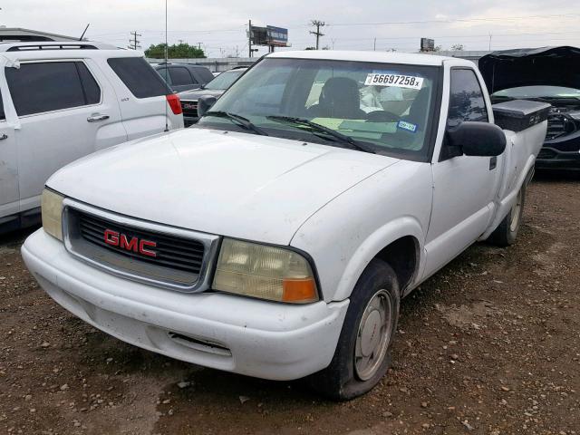 1GTCS14H838255885 - 2003 GMC SONOMA WHITE photo 2