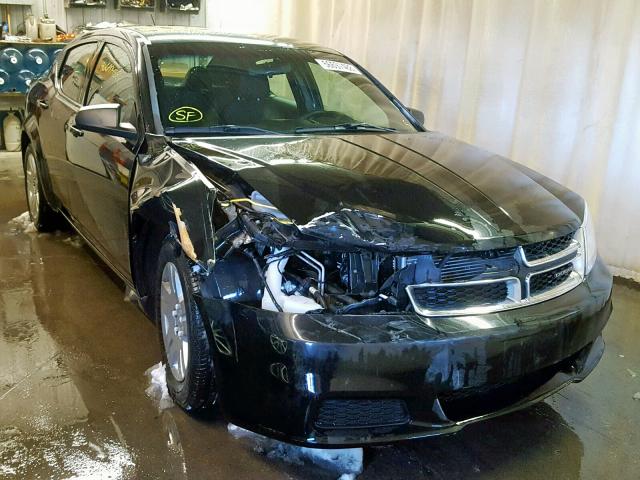 1B3BD4FB6BN626110 - 2011 DODGE AVENGER EX BLACK photo 1