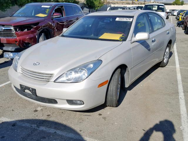 JTHBF30G130112704 - 2003 LEXUS ES 300 SILVER photo 2