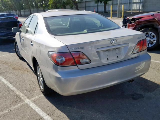 JTHBF30G130112704 - 2003 LEXUS ES 300 SILVER photo 3