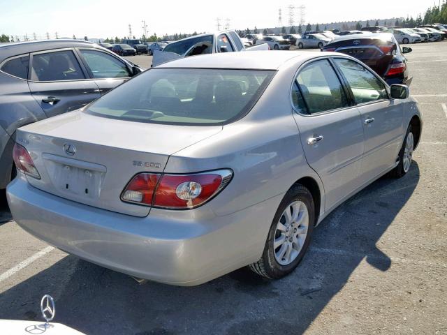 JTHBF30G130112704 - 2003 LEXUS ES 300 SILVER photo 4