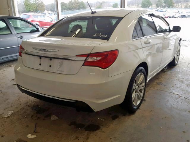 1C3CCBBB5CN146520 - 2012 CHRYSLER 200 TOURIN WHITE photo 4