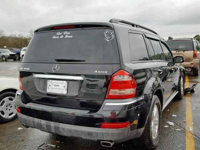 4JGBF71E18A410317 - 2008 MERCEDES-BENZ GL 450 4MA BLACK photo 4