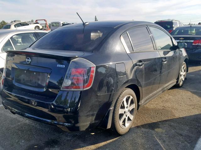 3N1AB6APXCL771976 - 2012 NISSAN SENTRA 2.0 BLACK photo 4